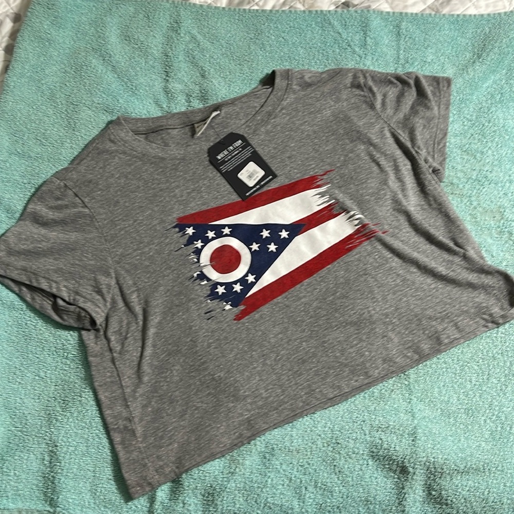 New Where I’m From Ohio crop top L